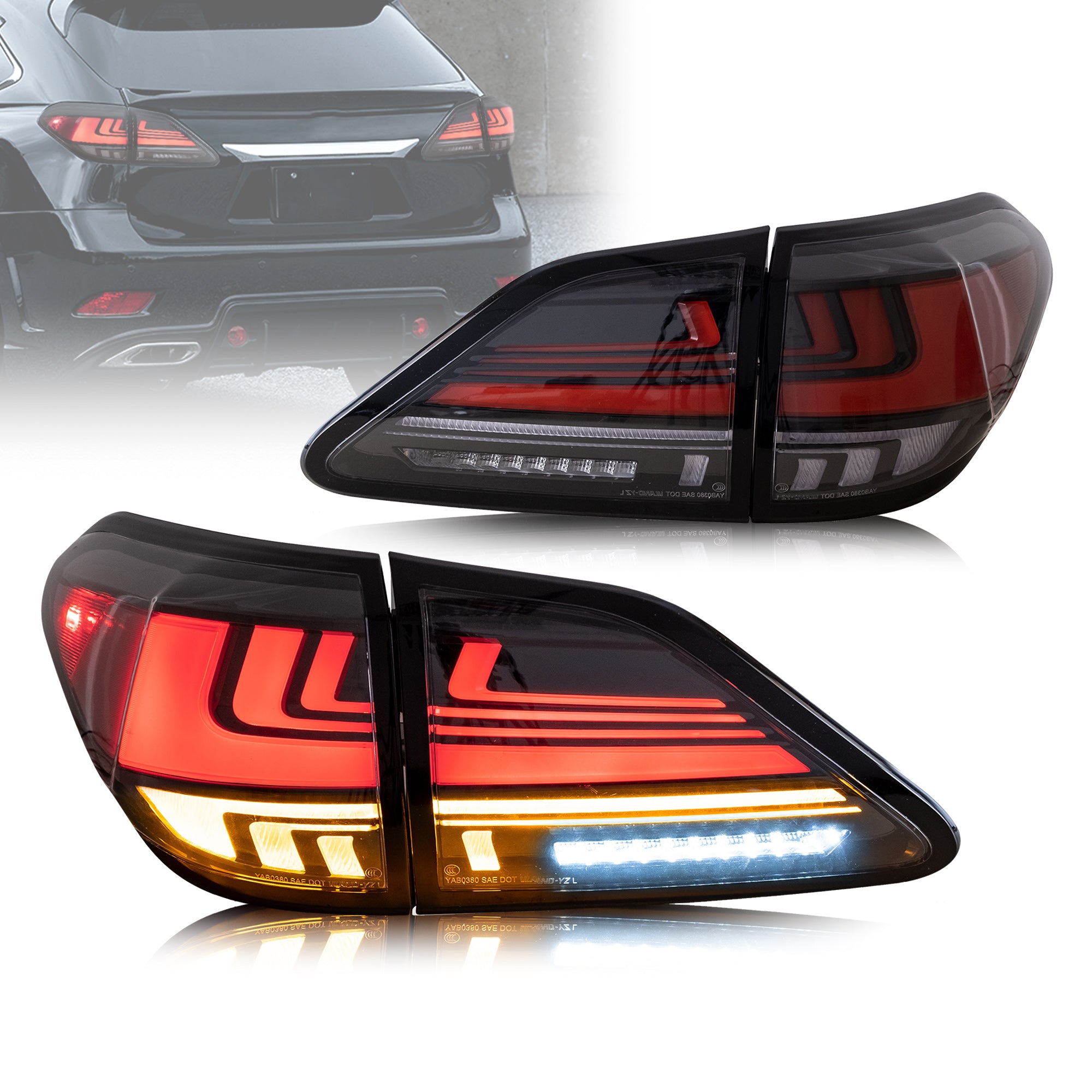 LED Rear Tail Lights For 2010-2015 Lexus RX 350 450h 270